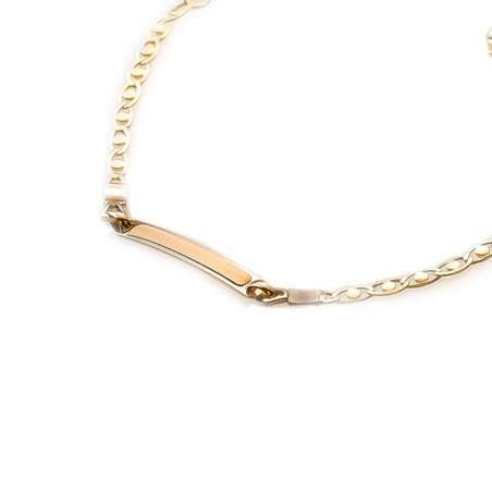 Pulsera Bebé Oro amarillo 1ª Ley 18 k  -  Nomeolvides Bebe