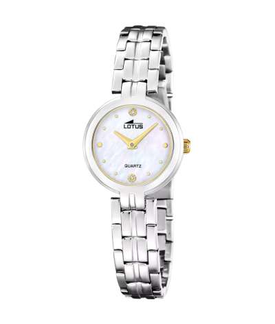 Reloj Lotus 19102/3 Old Money para mujer con caja y brazalete de acero inoxidable.