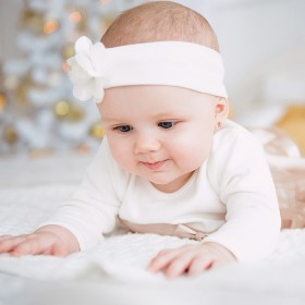 Pendientes  bebé Oro 18K circonitas y perlas